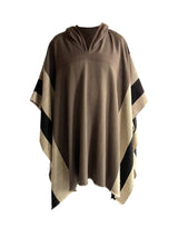 Assymmetric Hooded Poncho/ Unisex