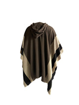 Assymmetric Hooded Poncho/ Unisex