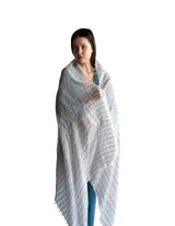 Summer  Striped Feutre Shawl