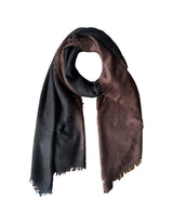 Fuzzy Feutre Two Color Shawl