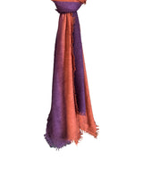 Fuzzy Feutre Two Color Shawl