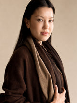 Fuzzy Feutre Two Color Shawl