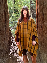 Gobi Plaid Poncho