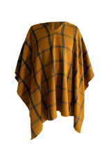 Gobi Plaid Poncho