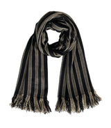 Himalaya Stripe with Fringe Stole
