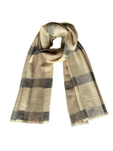 Natural Check Toosh Stole