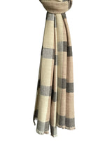 Natural Check Toosh Stole