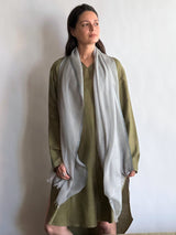 Natural Stripe Feather Toosh Shawl