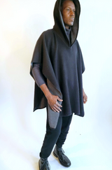 Reversible Hooded Poncho