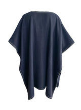 Women Stitched Edge Poncho