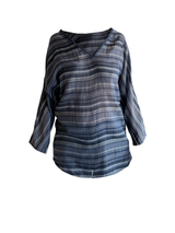 Striped kaftan tunic