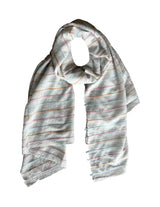 Summer  Striped Feutre Shawl