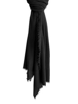 Black-Cashmere-Fuzzy-Feutre-Shawl - Denis-Colomb-Lifestyle