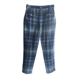 Denis Colomb Lifestyle - Navy Charcoal Bleu Gris Camel Hair Voyageur Pants