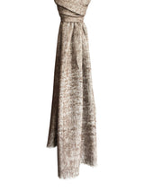 Denis Colomb Lifestyle - Natural White Black Yak Cotton Hokkaido Stole