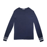 Men's Crewneck Long Sleeve W/Stripes
