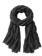 Froisse Silk Solid Shawl