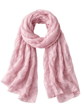 Froisse Silk Solid Shawl
