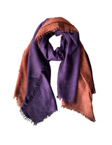 Fuzzy Feutre Two Color Shawl