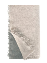 Fuzzy Feutre Two Color Shawl