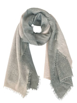 Fuzzy Feutre Two Color Shawl