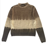 Hand Knit Dip Dye Crewneck Sweater