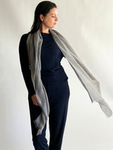 Natural Stripe Feather Toosh Shawl