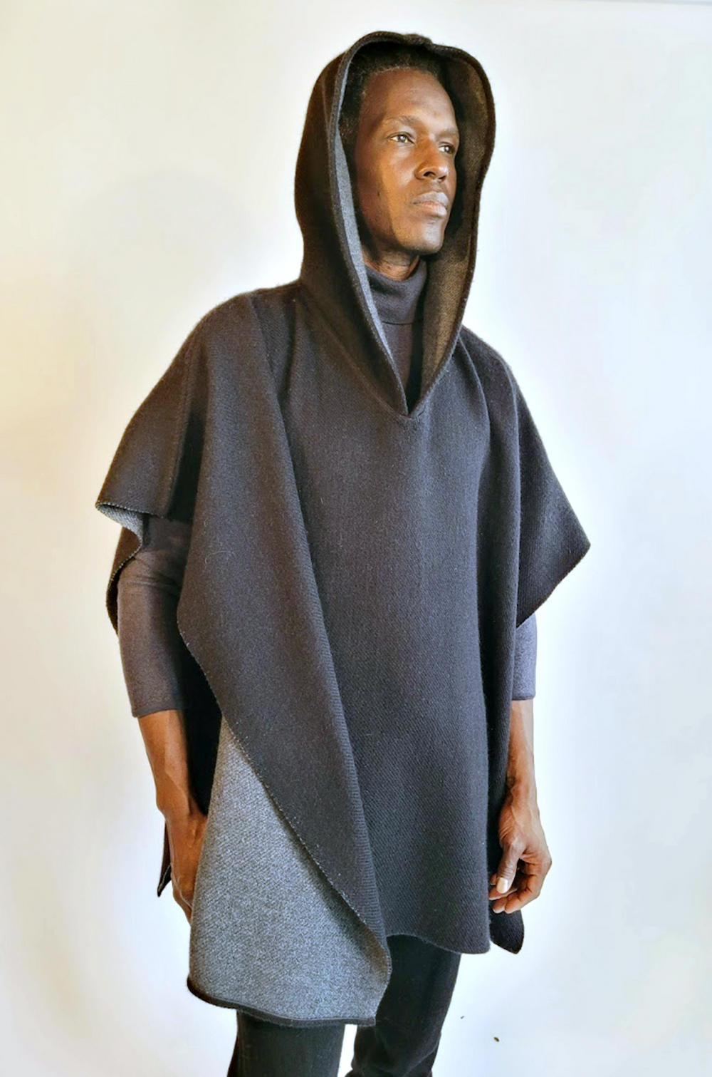 Amy Reversible Poncho - Chiado Rust – diarrablu