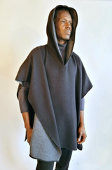 Reversible Hooded Poncho
