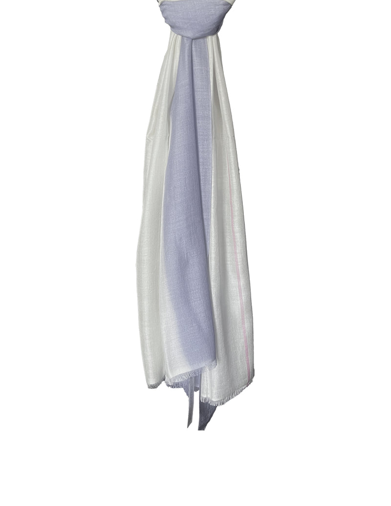Stripe Dip Dye Shawl