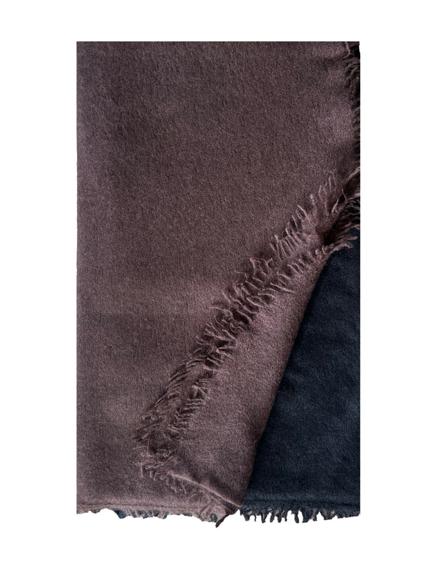 Fuzzy Feutre Two Color Shawl