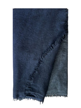 Fuzzy Feutre Two Color Shawl