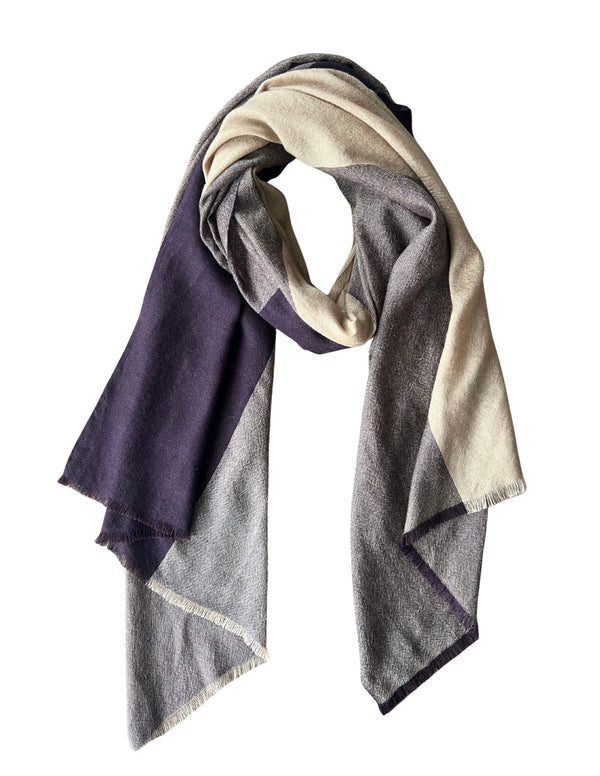 Kiri Two Tone Checks Stole