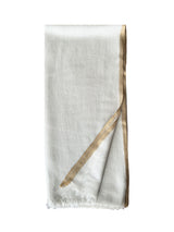 Natural Stripe Feather Toosh Shawl