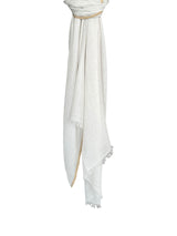 Natural Stripe Feather Toosh Shawl