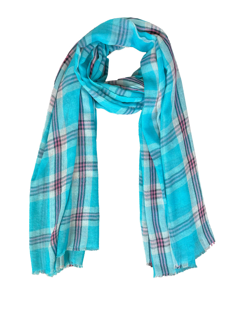 Tartan plaid shawl