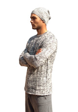 Loose Open-weave Crewneck Sweater - denis-colomb-lifestyle