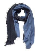 Fuzzy Feutre Two Color Shawl