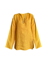 Denis-Colomb-Lifestyle - Linen-Tunic-With-Sequins