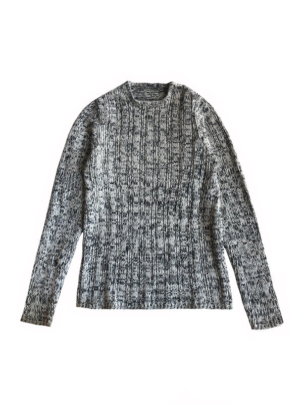 Loose Open-weave Crewneck Sweater - denis-colomb-lifestyle