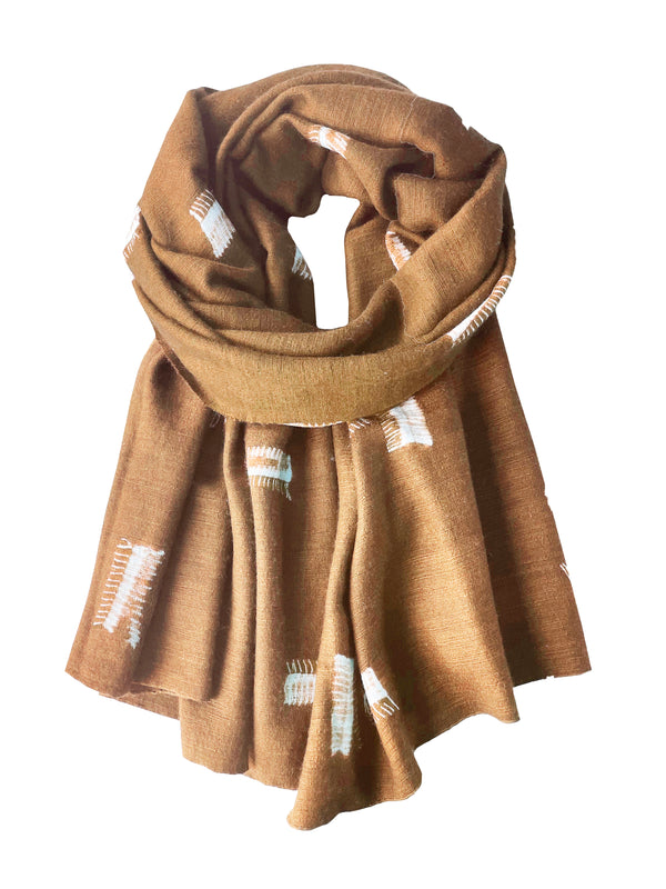 Cashmere-Silk-Plume-Tie-Dye-Shawl - Denis-Colomb-Lifestyle