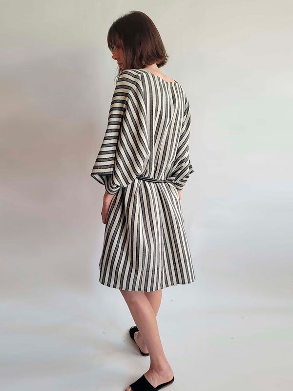 Striped Slit Dress